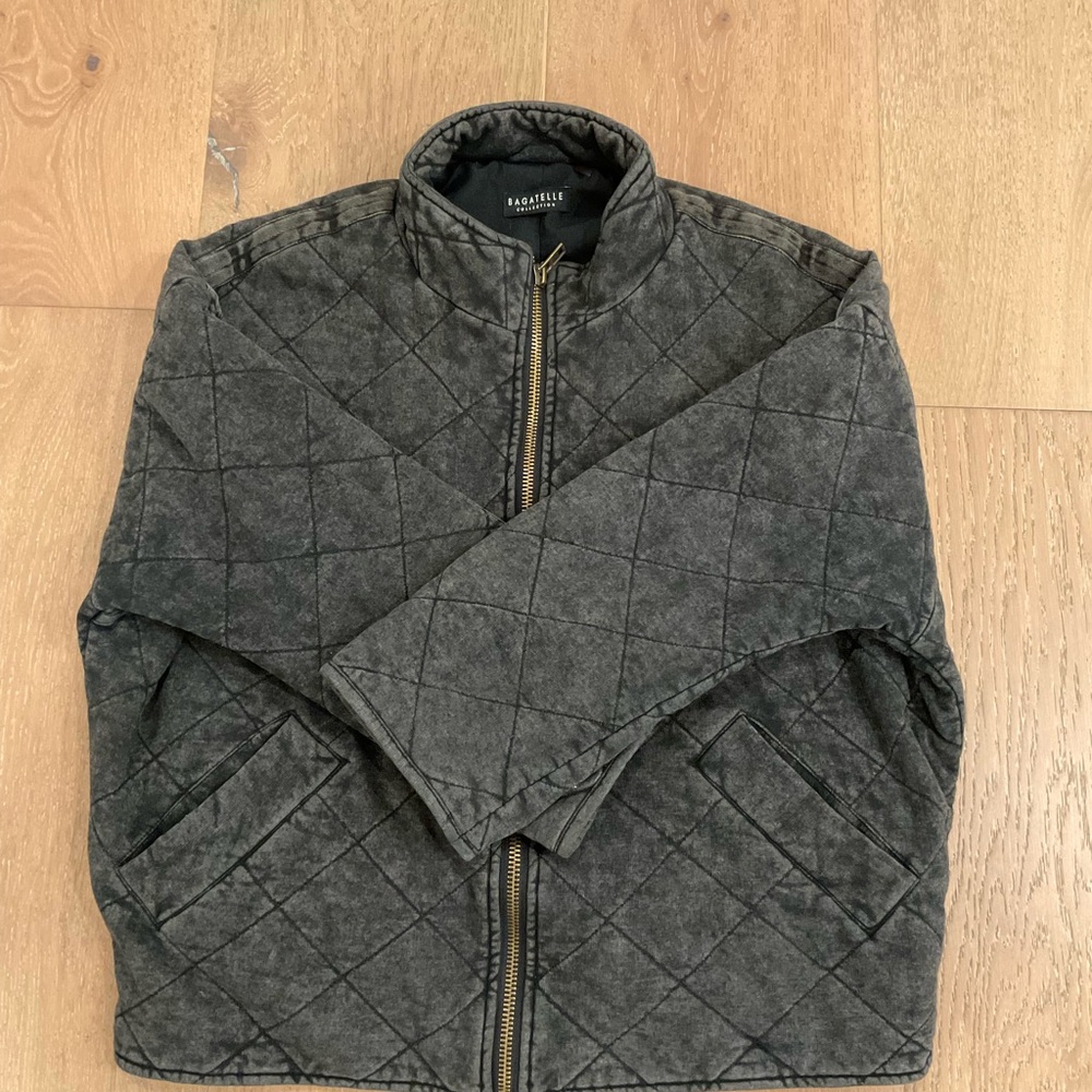Women’s Gray Quilted Jacket